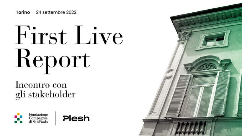 Copertina del live report realizzato per Fondazione Compagnia di San Paolo