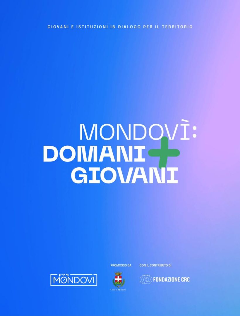 Copertina del manifesto Mondovì: Domani + Giovani generato dopo l'evento