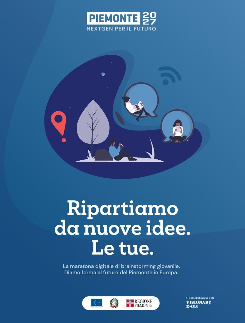 Copertina del manifesto Piemonte 2027 NextGen per il Futuro